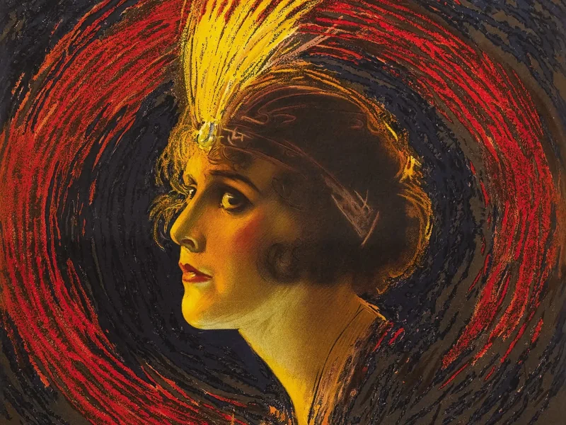 1874-Alonzo Myron Kimball - Locandina teatrale di Kimball per The Red Circle (1915)